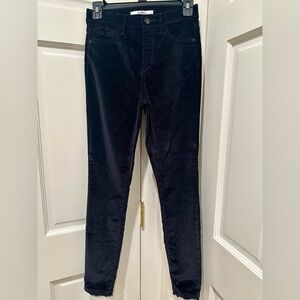 Sam Edelman Women's Black Velvet Skinny Pants